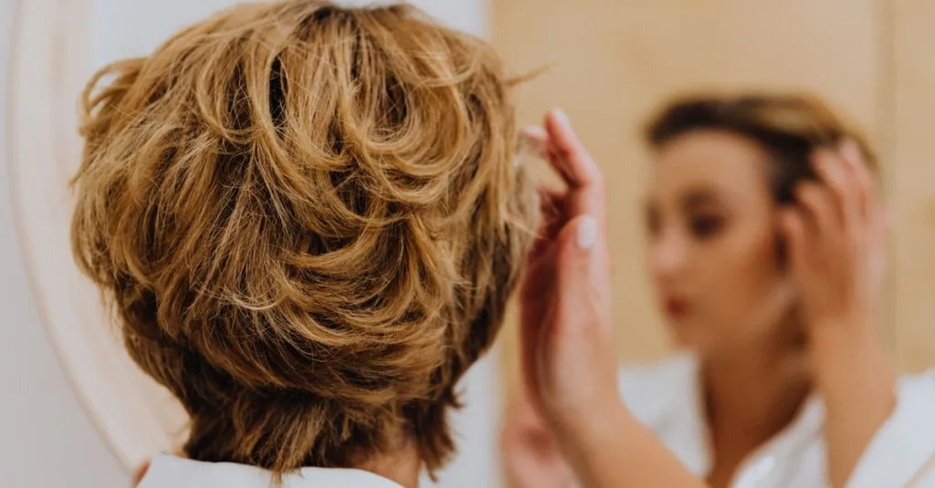 découvrez notre coupe dégradée parfaite pour les cheveux ondulés, apportant volume et mouvement naturel à votre coiffure.